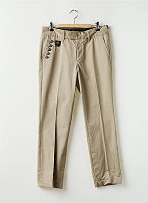 Pantalon 7/8 tissage popeline taille normale vert RA-ER femme