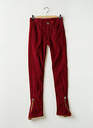 Pantalon slim taille basse taille basse rouge MARITHE & FRANCOIS GIRBAUD femme