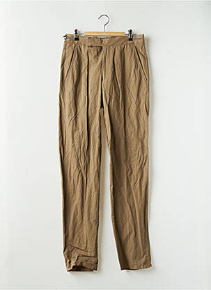 Pantalon droit tissage popeline taille haute vert U-NI-TY femme