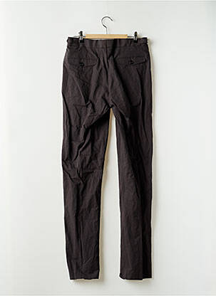 Pantalon droit tissage popeline taille haute gris U-NI-TY femme