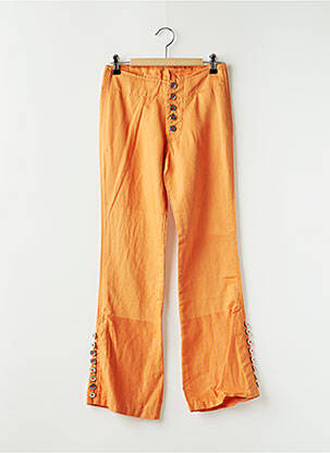 Pantalon 7/8 tissage popeline taille normale orange MARITHE & FRANCOIS GIRBAUD femme