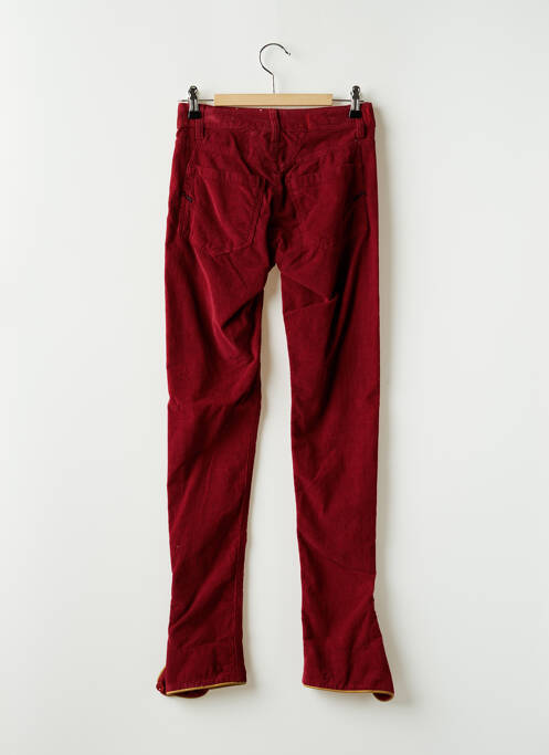 Pantalon slim rouge MARITHE & FRANCOIS GIRBAUD pour femme
