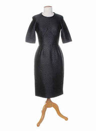 Robe mi-longue manches 3/4 manches 3/4 noir PAUL SMITH femme
