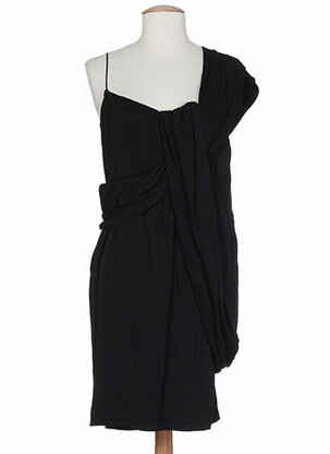 Robe mi-longue coupe fluide sans manche noir PAUL SMITH femme