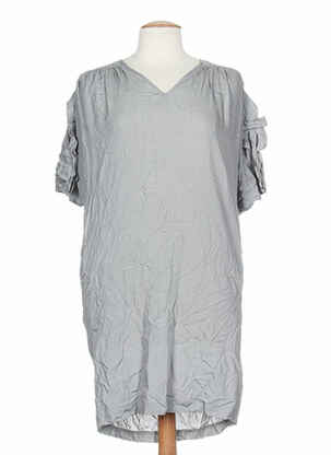 Robe mi-longue manches courtes manches courtes gris PAUL SMITH femme