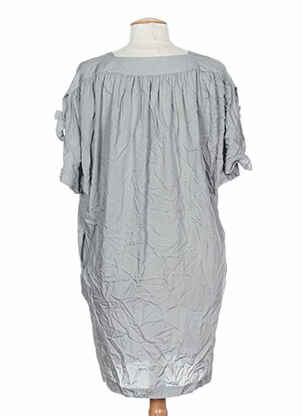 Robe mi-longue manches courtes manches courtes gris PAUL SMITH femme