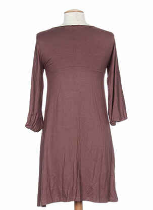 Robe mi-longue manches 3/4 manches 3/4 violet HOSS femme