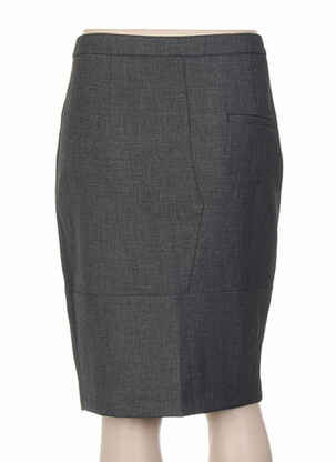 Jupe mi-longue taille normale gris SET femme