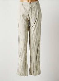 Pantalon droit taille normale taille normale vert HANNOH femme