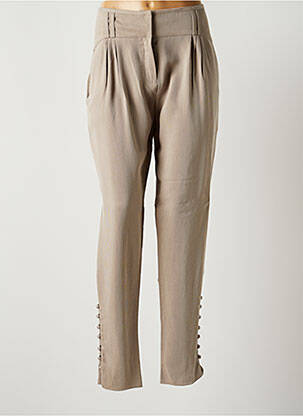 Pantalon droit stretch taille normale gris LOU DE BEAUREGARD femme