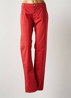 Pantalon droit rouge JACOB COHEN pour femme
