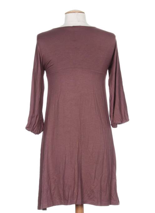 Robe mi-longue manches 3/4 manches 3/4 violet HOSS femme