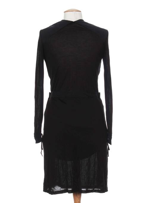 Robe mi-longue manches longues manches longues noir OKTOBER femme