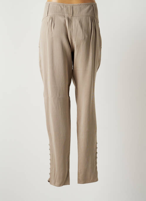 Pantalon droit gris LOU DE BEAUREGARD pour femme