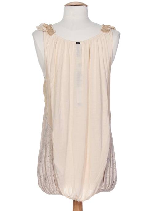 Top beige ICHI pour femme