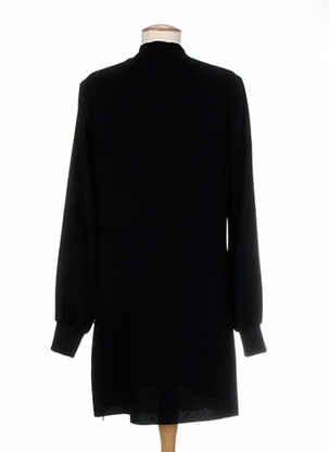 Robe mi-longue manches longues manches longues noir COSTUME NEMUTSO femme