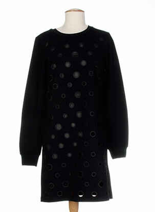 Tunique manches longues col rond noir COSTUME NEMUTSO femme