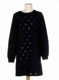 Tunique manches longues col rond noir COSTUME NEMUTSO femme