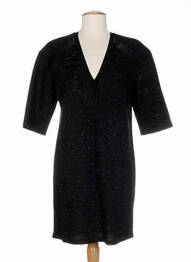 Robe mi-longue manches 3/4 manches 3/4 noir COSTUME NEMUTSO femme