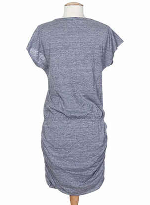 Robe mi-longue manches courtes manches courtes gris SET femme