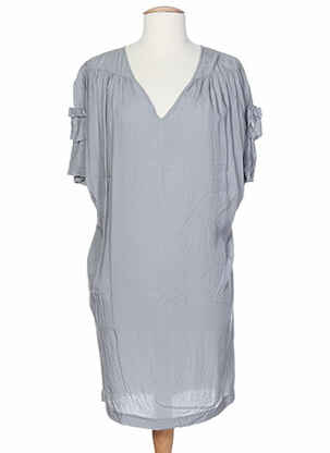 Robe mi-longue manches courtes manches courtes gris PAUL SMITH femme
