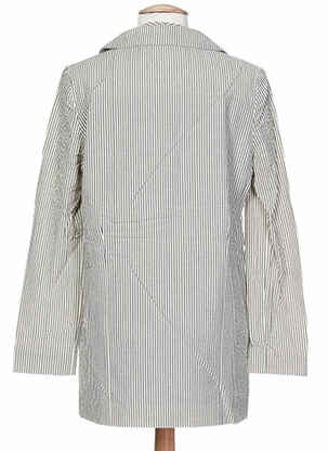 Veste casual col rond beige DEVASTEE femme