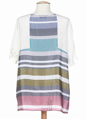 T-shirt imprimé fantaisie manches courtes bleu SET femme