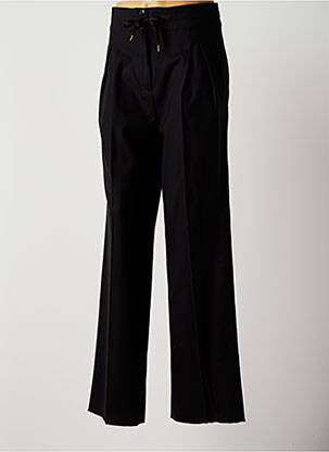 Pantalon large fermeture zippée sous rabat boutonné taille haute noir PAUL SMITH femme