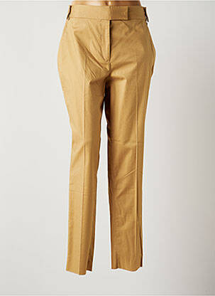 Pantalon chino tissage popeline taille normale marron PAUL SMITH femme