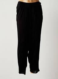 Pantalon droit stretch taille haute noir MARION MILLE femme