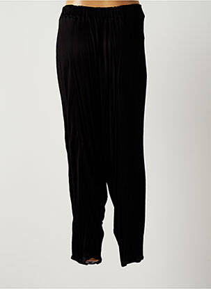 Pantalon droit stretch taille haute noir MARION MILLE femme