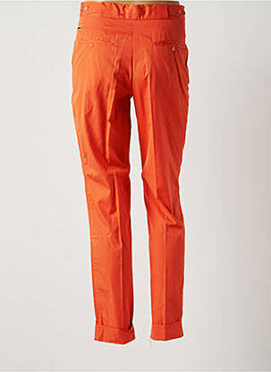 Pantalon chino tissage popeline taille normale orange PAUL SMITH femme