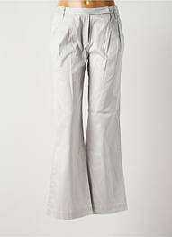 Pantalon large tissage popeline taille normale gris COLLEGE femme