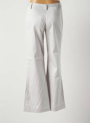 Pantalon large tissage popeline taille normale gris COLLEGE femme