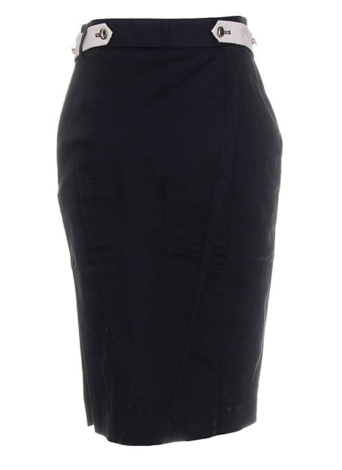 Jupe mi-longue noir BLACK LABEL pour femme