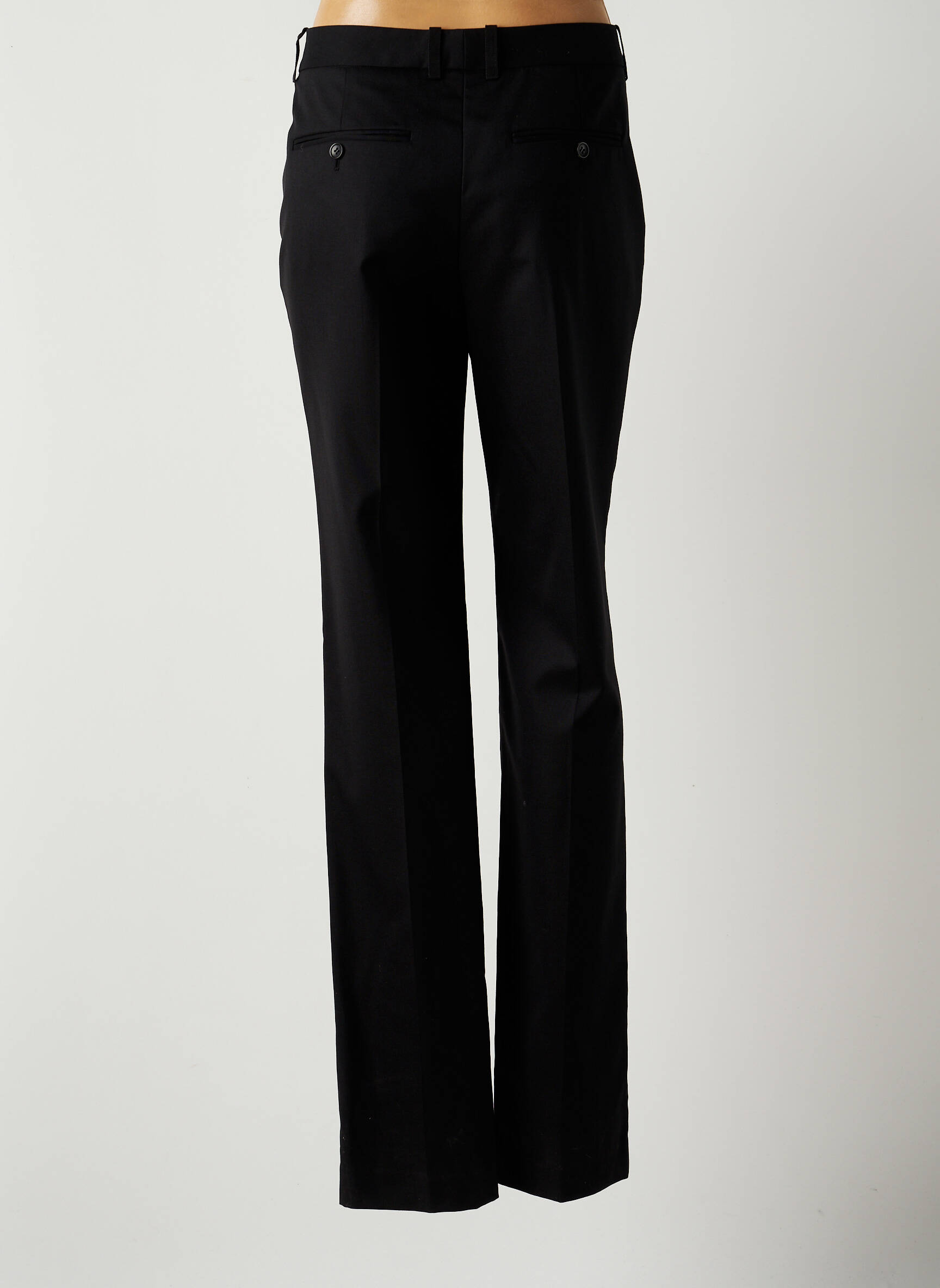 DOLCE GABBANA Pantalon droit de couleur noir en soldes pas cher 2100686 noir00 Modz