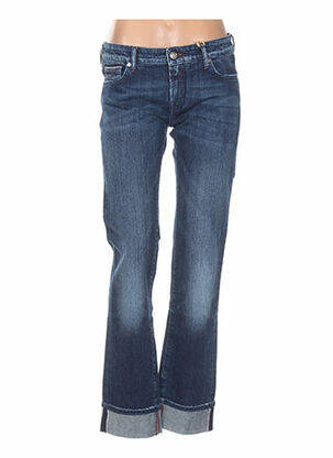 Jeans coupe droite taille basse taille basse bleu JACOB COHEN femme