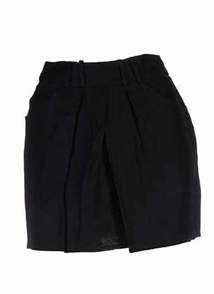 Jupe courte taille haute noir DEVASTEE femme