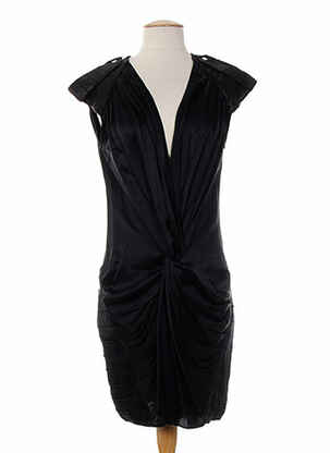Robe mi-longue sans manche sans manche noir LOU DE BEAUREGARD femme