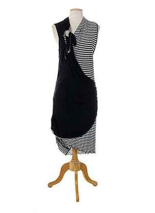 Robe longue imprimé fantaisie sans manche bleu HIGH femme