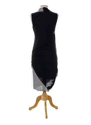 Robe longue imprimé fantaisie sans manche bleu HIGH femme