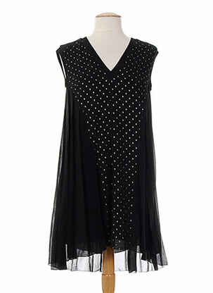 Robe mi-longue sans manche sans manche noir COSTUME NEMUTSO femme