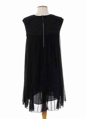 Robe mi-longue sans manche sans manche noir COSTUME NEMUTSO femme
