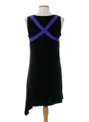 Robe mi-longue sans manche sans manche violet ALMALIBRE femme