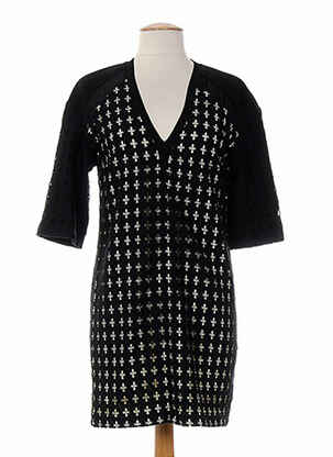 Robe mi-longue manches 3/4 manches 3/4 noir COSTUME NEMUTSO femme