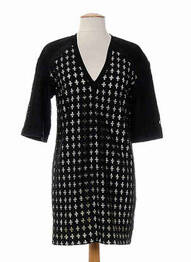 Robe mi-longue manches 3/4 manches 3/4 noir COSTUME NEMUTSO femme