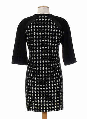 Robe mi-longue manches 3/4 manches 3/4 noir COSTUME NEMUTSO femme