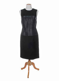 Robe mi-longue sans manche sans manche noir PAUL SMITH femme