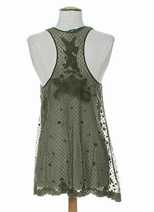Top sans manche sans manche vert HIGH femme
