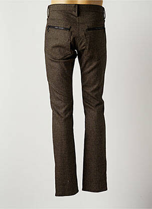 Pantalon slim stretch taille normale marron COSTUME NEMUTSO homme